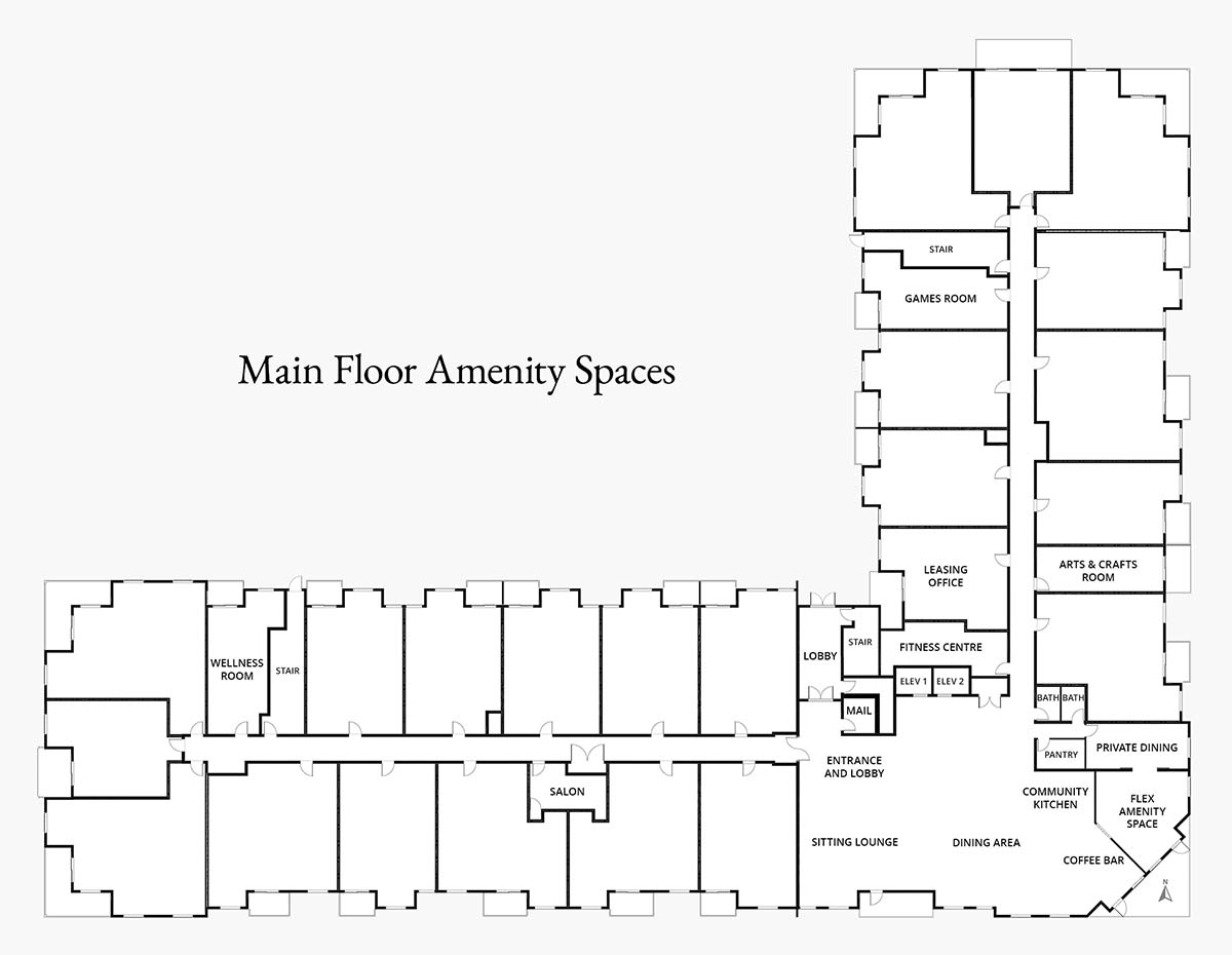 Amenity Spaces on Floor 1