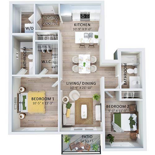 Suite 107 Floorplan