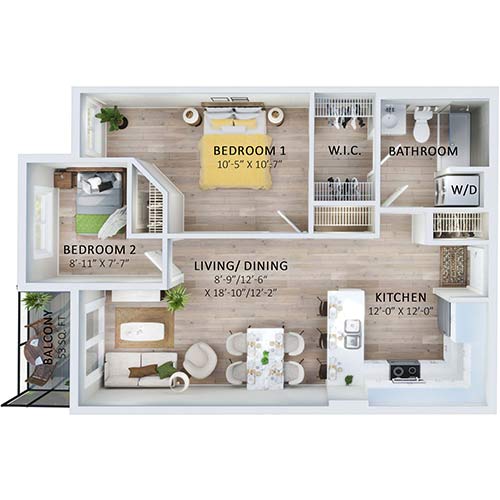 Suite 124 Floorplan