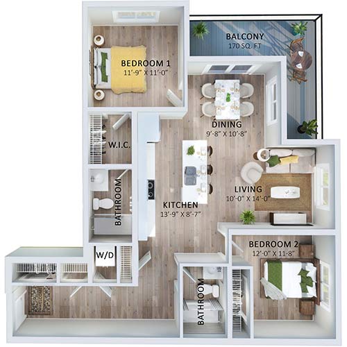 Suite 129 Floorplan
