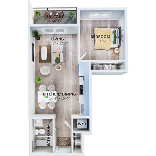 Suite 206 Floorplan