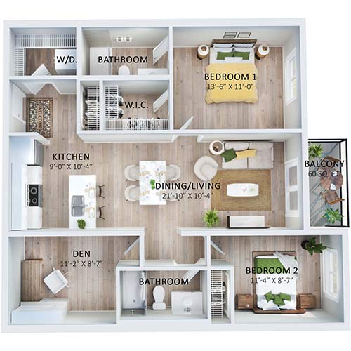 Suite 421 Floorplan