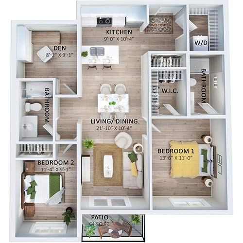 Suite 607 Floorplan